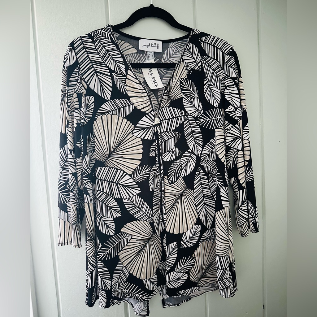 Nwt Joseph Ribkoff Leaf Pattern Top / 10